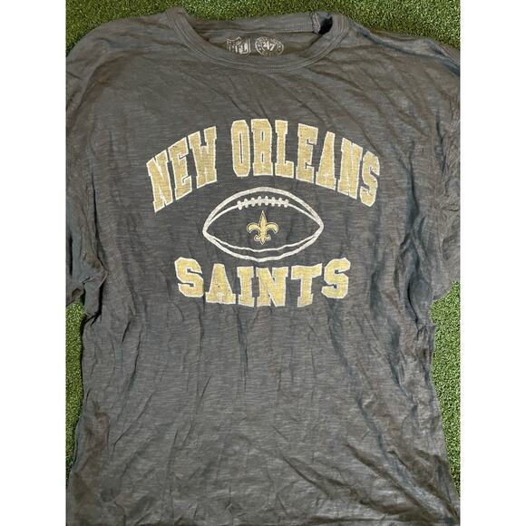 Men's '47 Brand New Orleans Saints NFL Football Long Sleeve Shirt Size Large - Picture 2 of 8